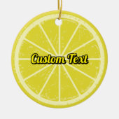Lemon Slice Keramisch Ornament (Voorkant)