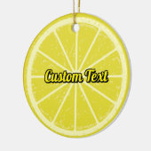 Lemon Slice Keramisch Ornament (Links)