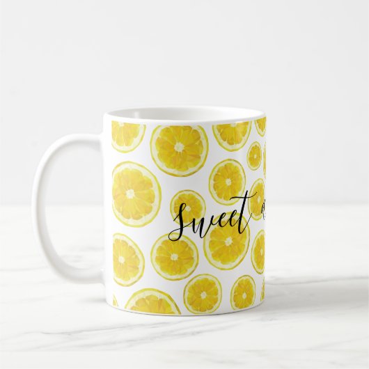 Lemon Slice modern grappig citaat persoonlijke mok (Links)