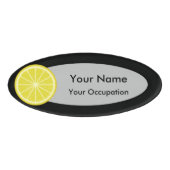 Lemon Slice Naambadge (Voorkant)