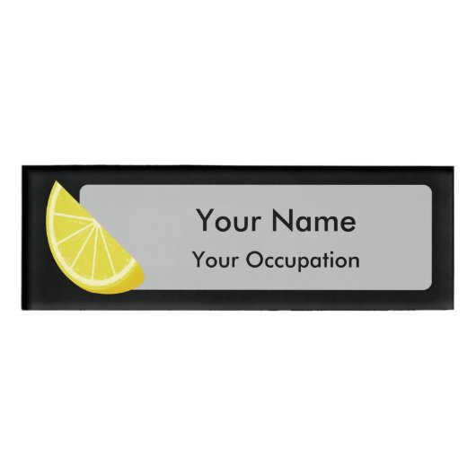 Lemon Slice Naambadge (Voorkant)