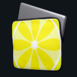 Lemon Slice Neopree Electronics Bag Laptop Sleeve<br><div class="desc">Een elektronicazak met een overmaatse illustratie van een citroenplak.</div>