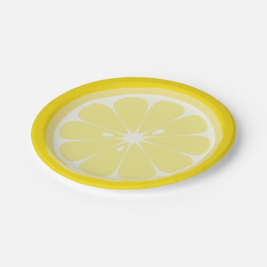 Lemon Slice Papieren Bordje (Gekanteld)