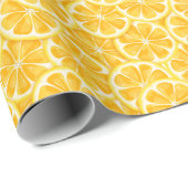 Lemon slice pattern  cadeaupapier (Rol Hoek)