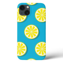 Lemon Slice Pattern iPhone Case