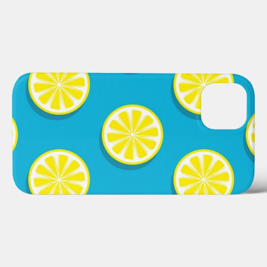 Lemon Slice Pattern iPhone Case (Achterkant (horizontaal))