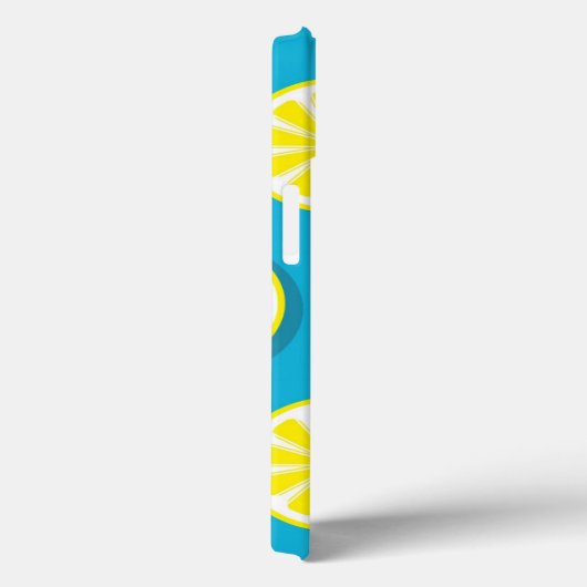 Lemon Slice Pattern iPhone Case (Achterkant / Rechts)