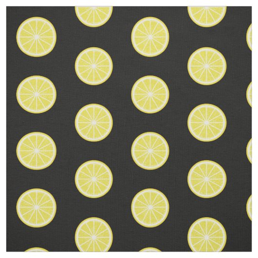 Lemon Slice Pattern Stof (Swatch)