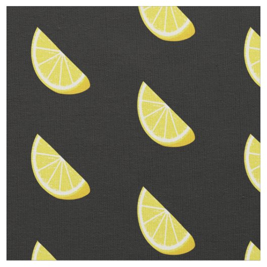 Lemon Slice Pattern Stof (Close Up)