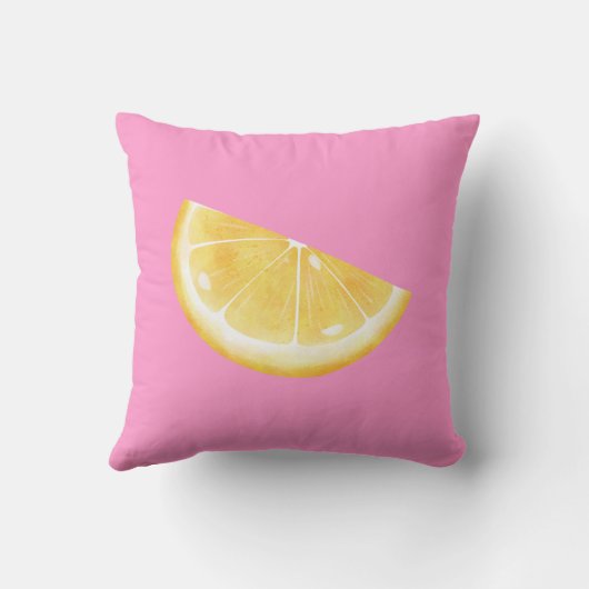 Lemon Slice Print Kussen (Achterkant)