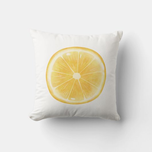 Lemon Slice Print Kussen (Voorkant)