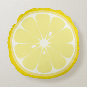 Lemon Slice Rond Kussen
