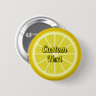 Lemon Slice Ronde Button 5,7 Cm