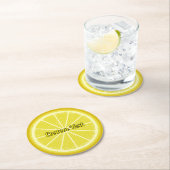 Lemon Slice Ronde Kartonnen Onderzetter (Insitu)