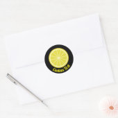Lemon Slice Ronde Sticker (Envelop)