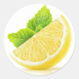 Lemon slice ronde sticker