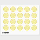 Lemon Slice Ronde Sticker (Vel)