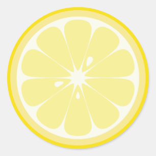 Lemon Slice Ronde Sticker