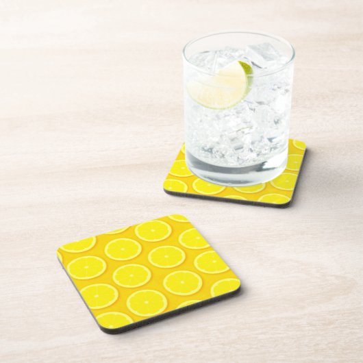 Lemon slice-set met 6 gele onderzetters (Rechterzijde)