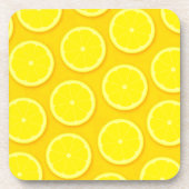 Lemon slice-set met 6 gele onderzetters (Voorkant)