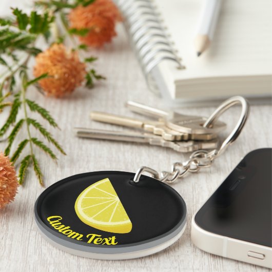 Lemon Slice-Sleutelhanger Sleutelhanger (Voorkant Rechts)