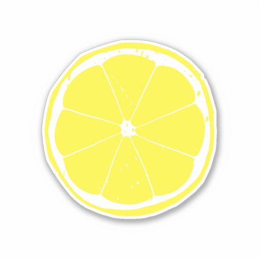 Lemon Slice-Sticker Sticker (Voorkant)