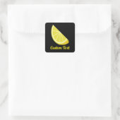 Lemon Slice Vierkante Sticker (Tas)