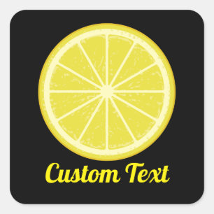 Lemon Slice Vierkante Sticker