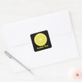 Lemon Slice Vierkante Sticker (Envelop)