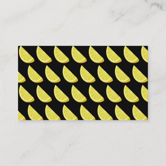 Lemon Slice Visitekaartje (Achterkant)