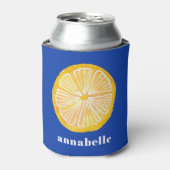 Lemon Slice Voornaam Blikjeskoeler (Blikje Voorkant)