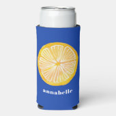 Lemon Slice Voornaam Seltzer Blikjeskoeler (Seltzer Voorkant)