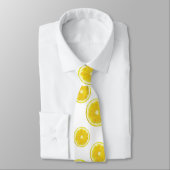 Lemon Slice yellow stropdas. Stropdas (Gebonden)