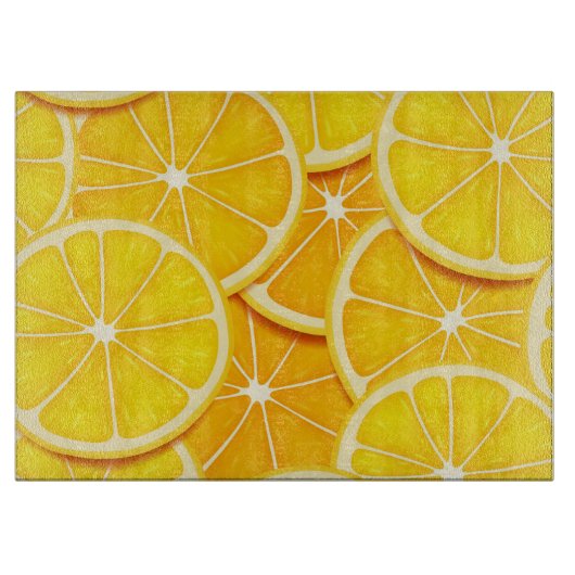 Lemon Slices Cutting Board Snijplank (Voorkant)