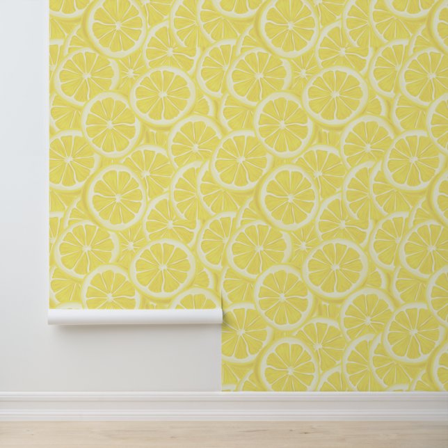 Lemon Slices Design Behang (Applicatie)