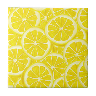 Lemon Slices Design Ceramic Tegel Tegeltje