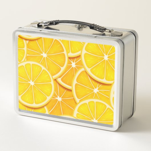 Lemon Slices Metal Lunch Box (Achterkant)