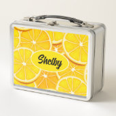 Lemon Slices Metal Lunch Box (Voorkant)