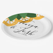 Lemon Slices Modern Country Wedding Papieren Bordje (Gekanteld)