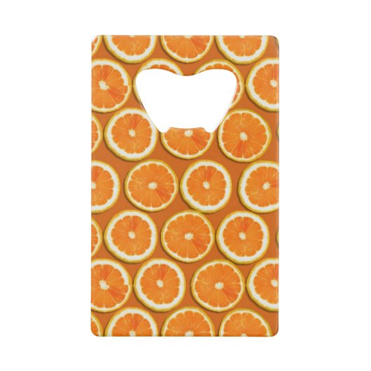 Lemon Slices Pattern Creditkaart Flessenopener (Voorkant)