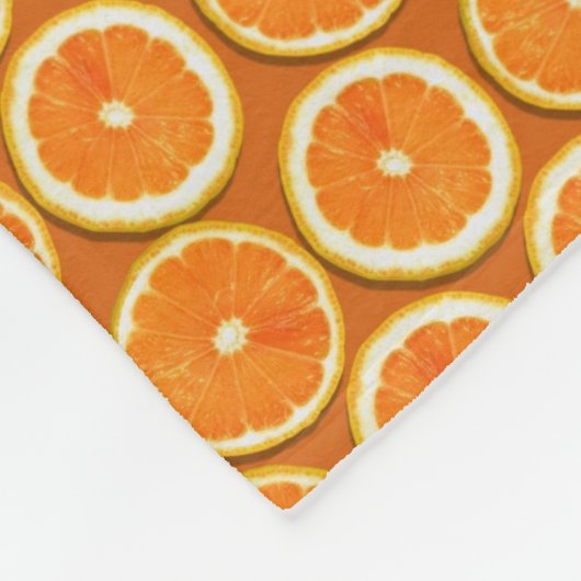 Lemon Slices Pattern Fleece Deken (Hoek)
