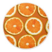 Lemon Slices Pattern Keramische Knop (Voorkant)