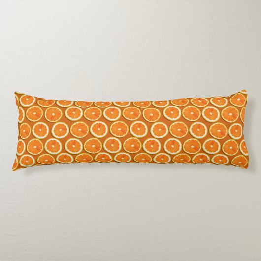 Lemon Slices Pattern Lichaamskussen (Voorkant)