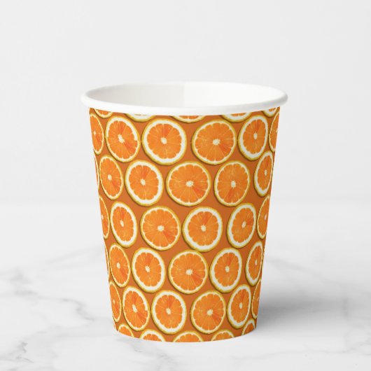 Lemon Slices Pattern Papieren Bekers (Links)