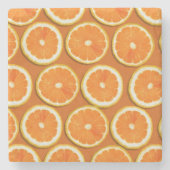 Lemon Slices Pattern Stenen Onderzetter (Voorkant)