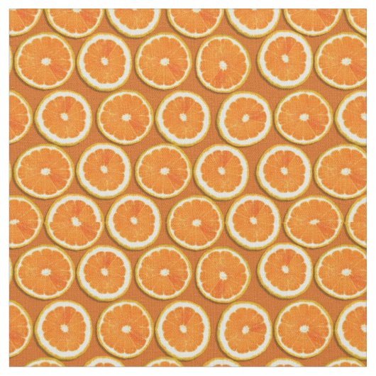 Lemon Slices Pattern Stof (Close Up)