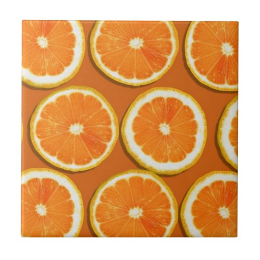 Lemon Slices Pattern Tegeltje (Voorkant)