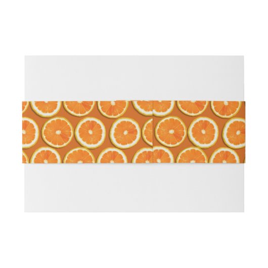Lemon Slices Pattern Uitnodigingen Wikkel (Achterkant Voorbeeld)