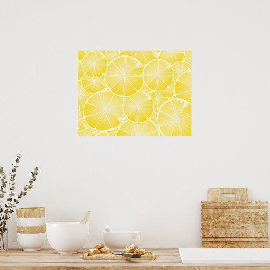 Lemon Slices Poster (Keuken)