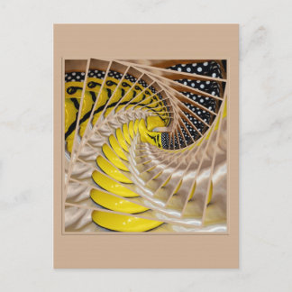 Lemon Slices Spiral Staircase with Polka Dot Boots Briefkaart